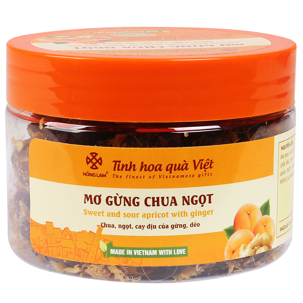 Ảnh sản phẩm Ô mai Hồng Lam mơ gừng chua mặn ngọt 200g (1/2)