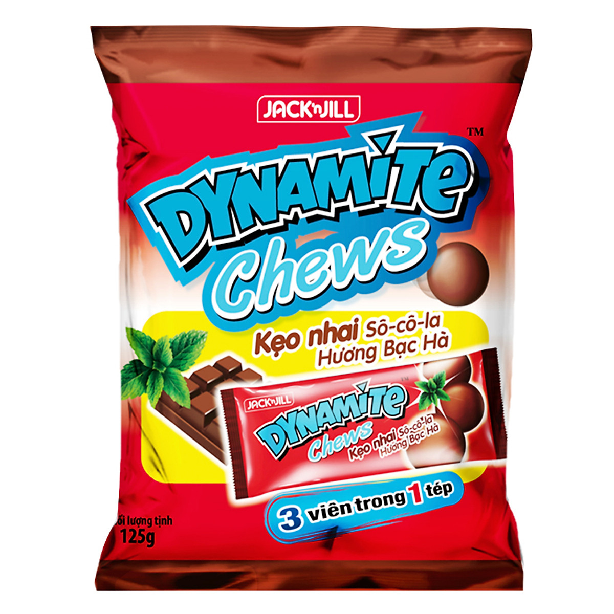 Ảnh sản phẩm Kẹo Dynamite choco nhân bạc hà 125g (1/2)