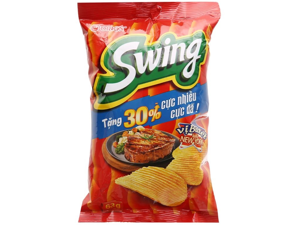 Ảnh sản phẩm Bim bim Swing vị bò 58g (1/2)