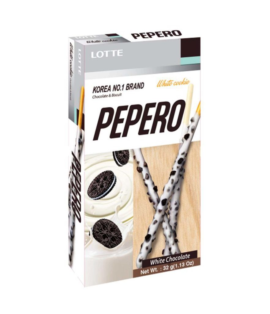 Ảnh sản phẩm Bánh que Lotte Pepero White Cookie 32g (1/2)